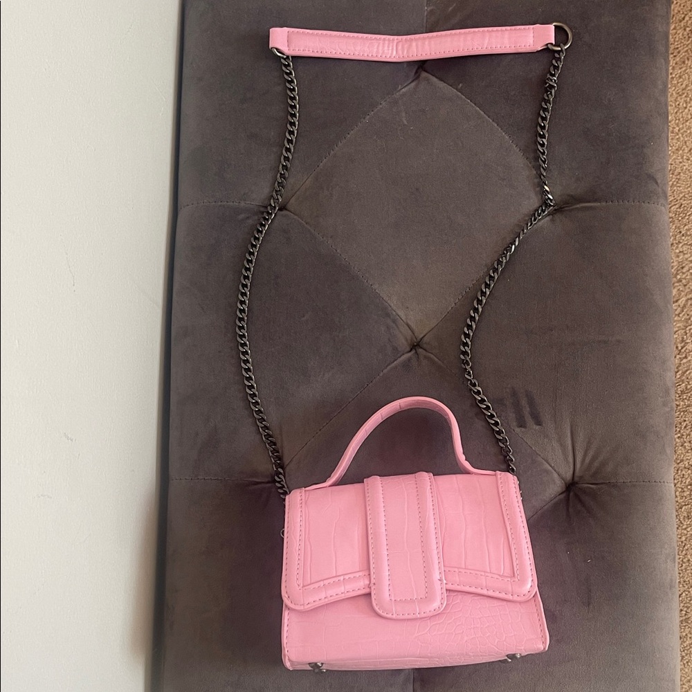 Zara Pink Mini Top-Handle Crossbody Bag